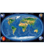 Poster Planisphère du monde