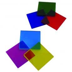 Filtres colorés carrés en verre