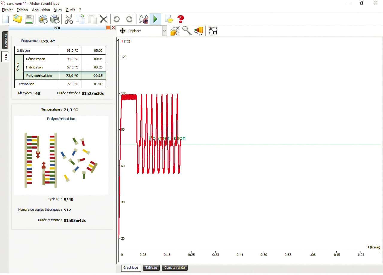 Logiciel didactique PCR